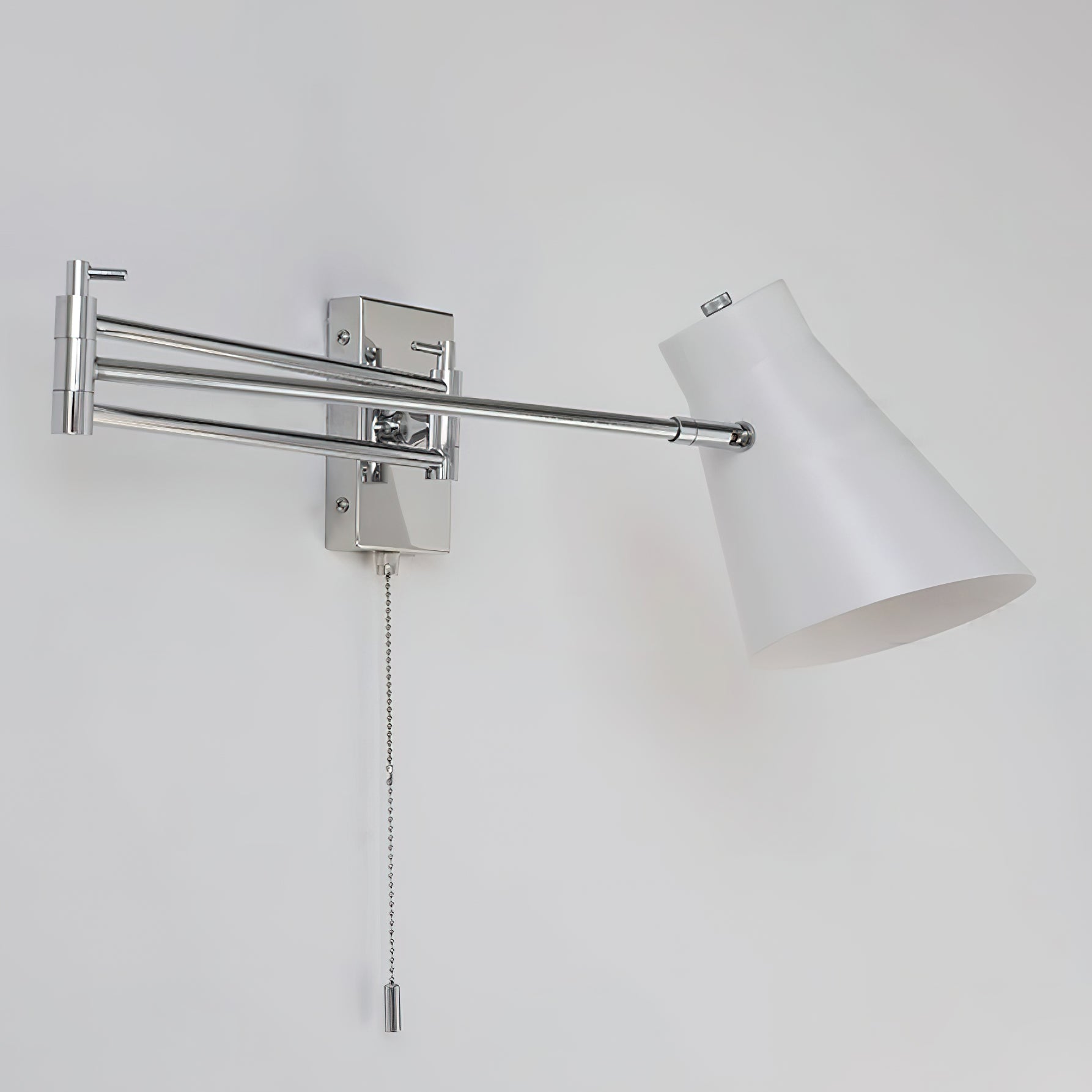 Wall Lamp Swing Arm Chrome Orange Adjustable Industrial - Letslighting