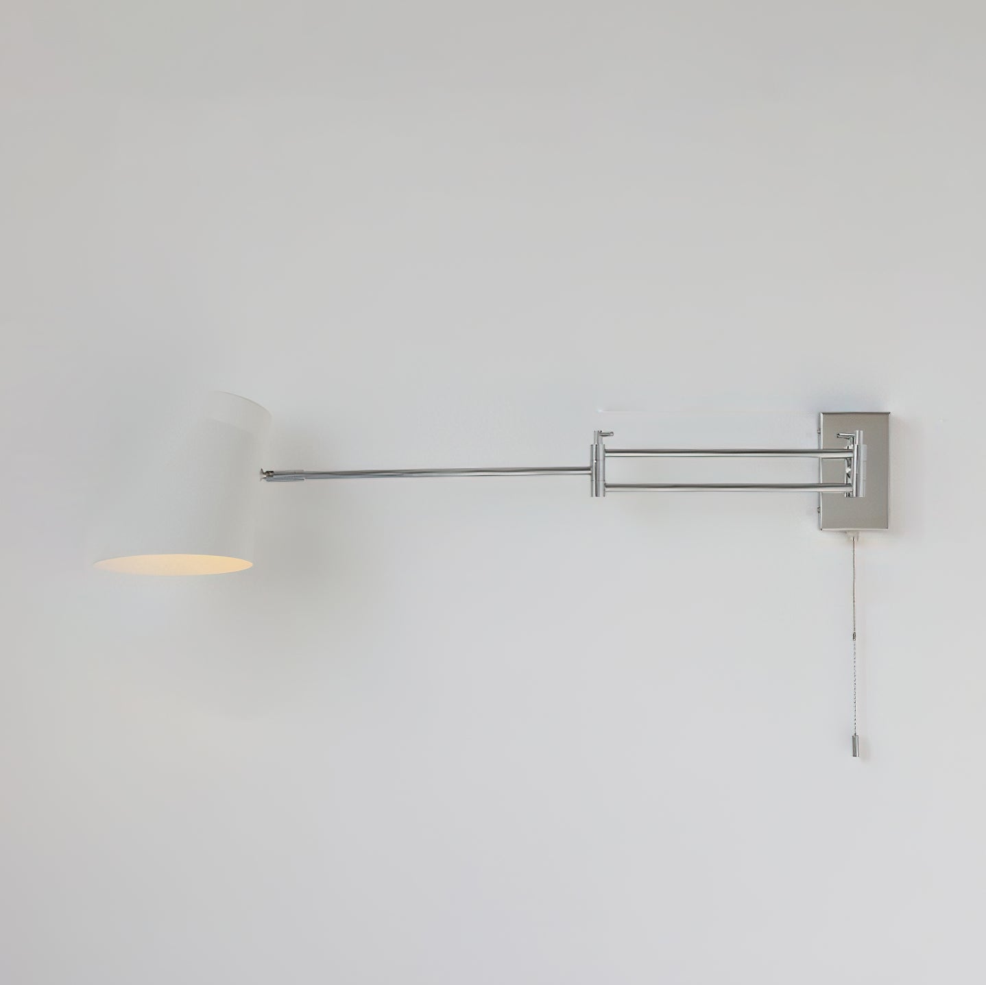 Wall Lamp Swing Arm Chrome Orange Adjustable Industrial - Letslighting