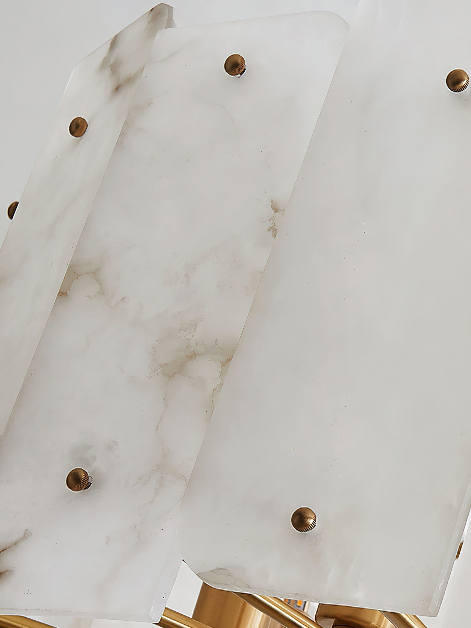 Zoe Postmodern Luxury Tiered Alabaster Chandelier - Lamp Copper