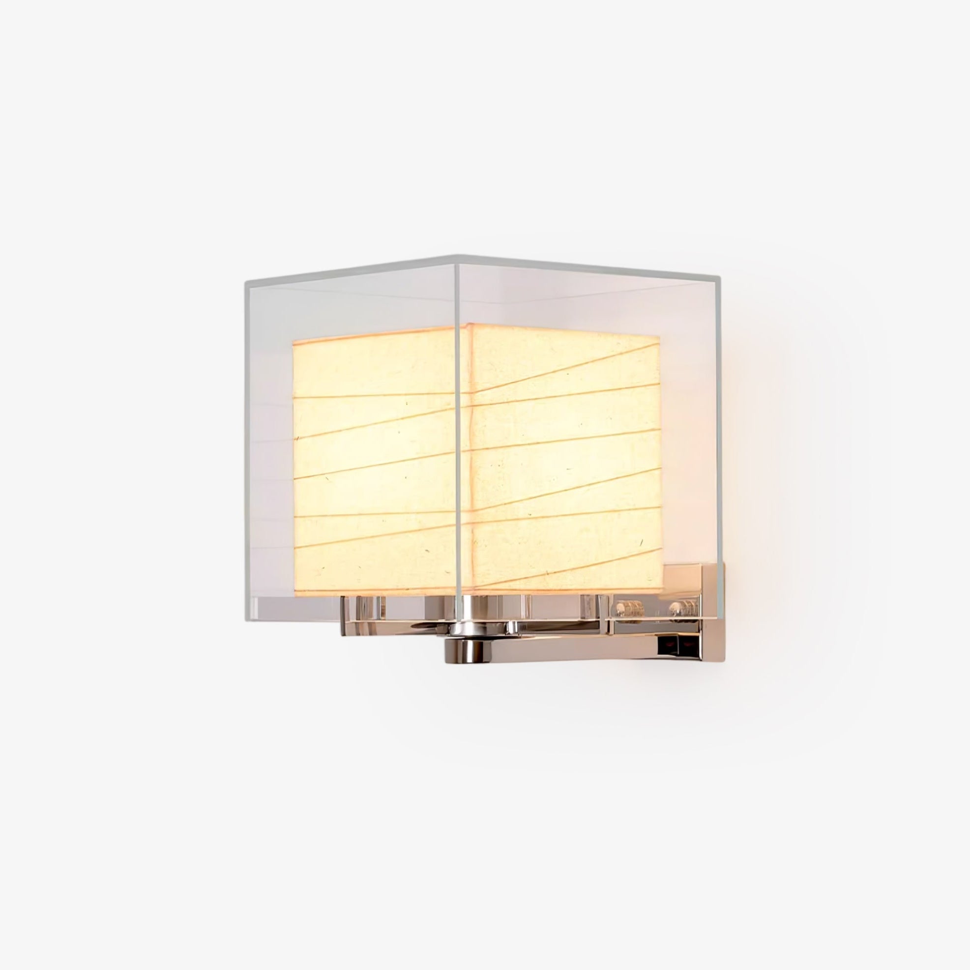 Lumo Minimaliste Moderne Métal Verre Applique Murale Cube