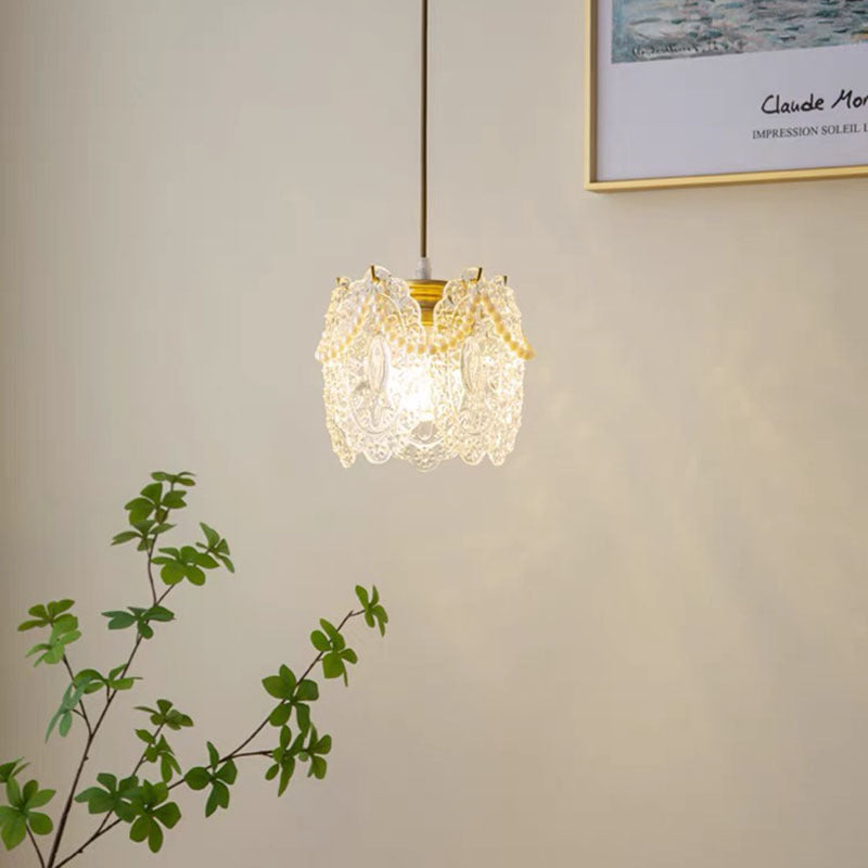 Kristy Suspension LED Fleur Élegante Acrylique/Métal Salon