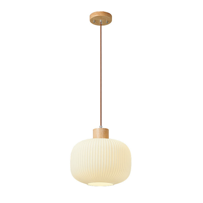 Muto Luminaires Suspension LED Moderne Bois/Verre Salon/Salle à manger