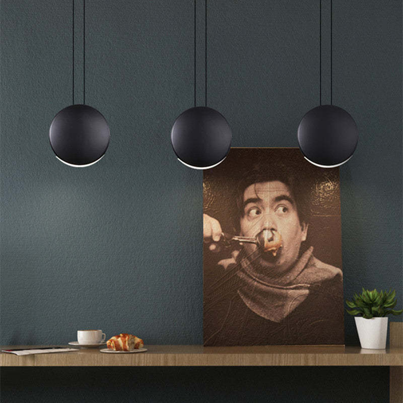 Valentina Suspension Ronde Simple, Métal/Résine, Noir/Vert/Brun/Gris/Blanc, Chambre à Coucher/Bureau