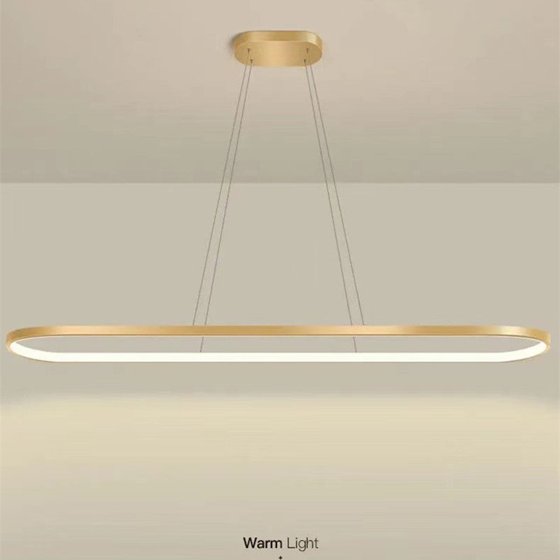 Arisha Suspension Ovale Moderne, Métal/Gel de Silice, Blanc/Noir/Or, Bar