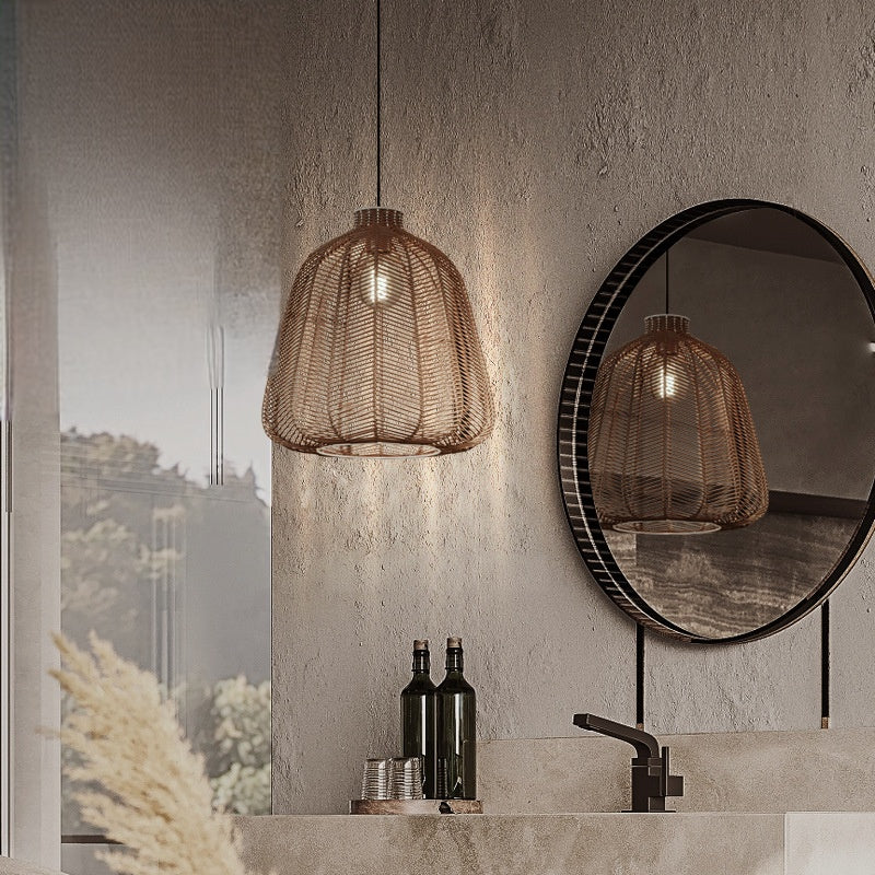 Ritta Suspension LED Rotin Salon/Chambre à Coucher/Bar