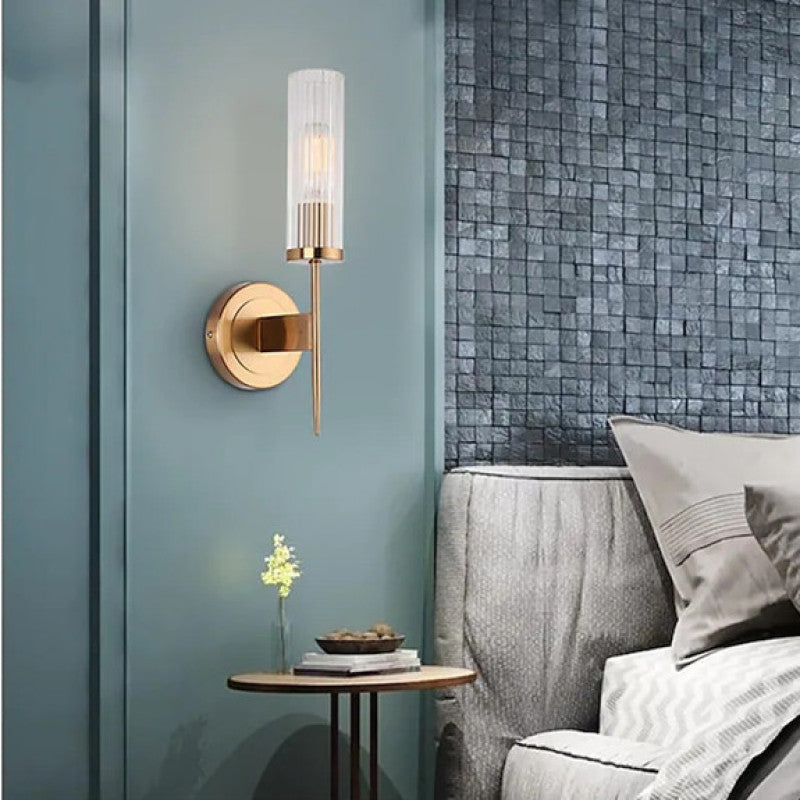 Arisha Applique Murale Led en Verre Postmoderne pour Salon Chambre à Coucher et Chevet