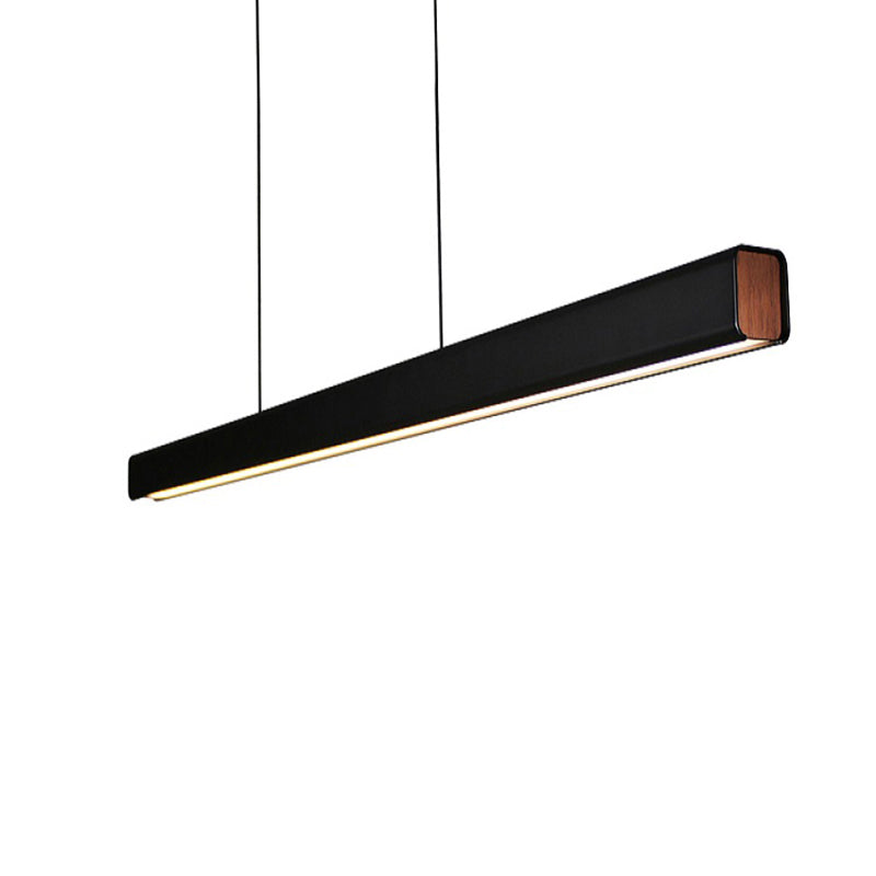 Ray Suspension Linéaire Moderne, Métal, Noir/Blanc, Salon