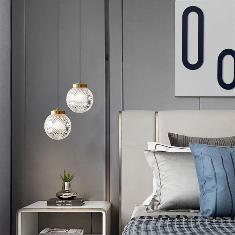 Valentina Suspension Globe Moderne, Métal/Verre, Or, Chambre