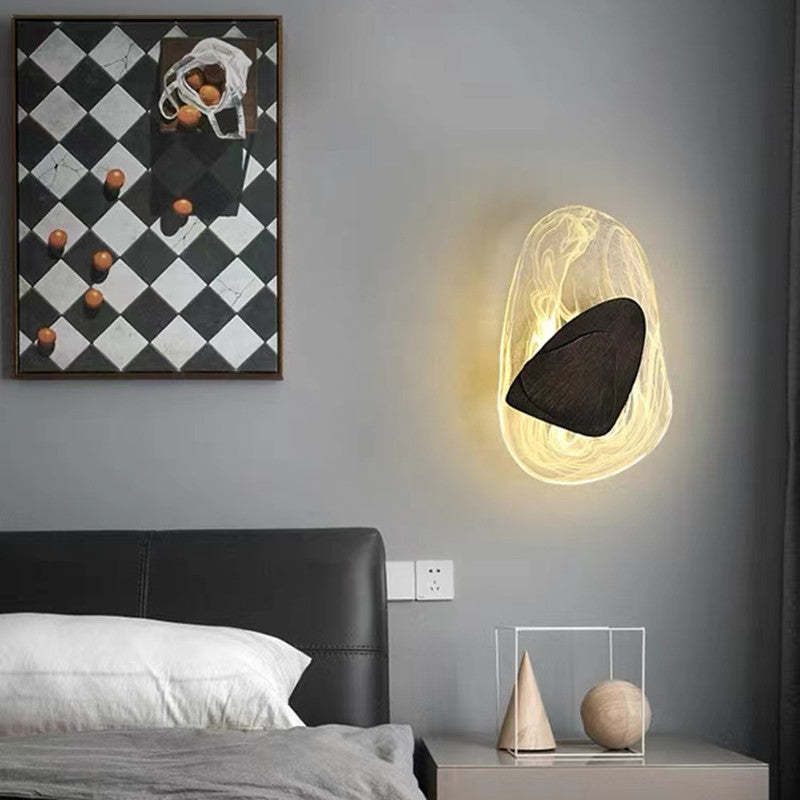Arisha Applique Murale Art Deco Irrégulier Led Nordique, Métal, Or/Noir, Chambre