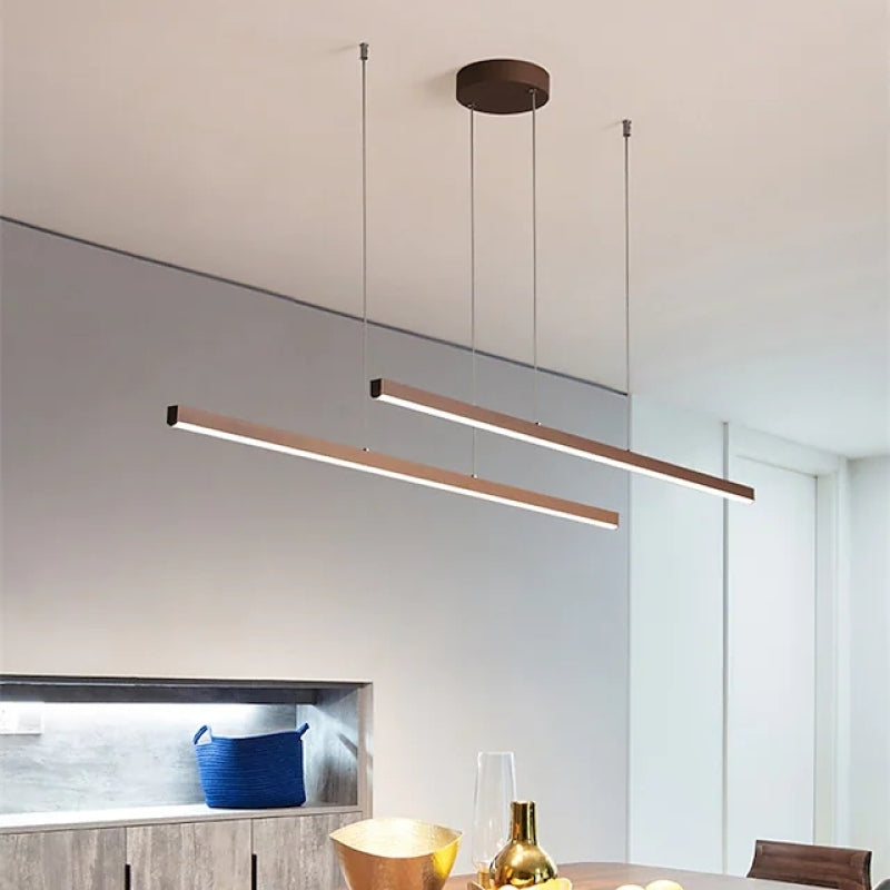 Ray Suspension Montage Rectangulaire Métal Salon