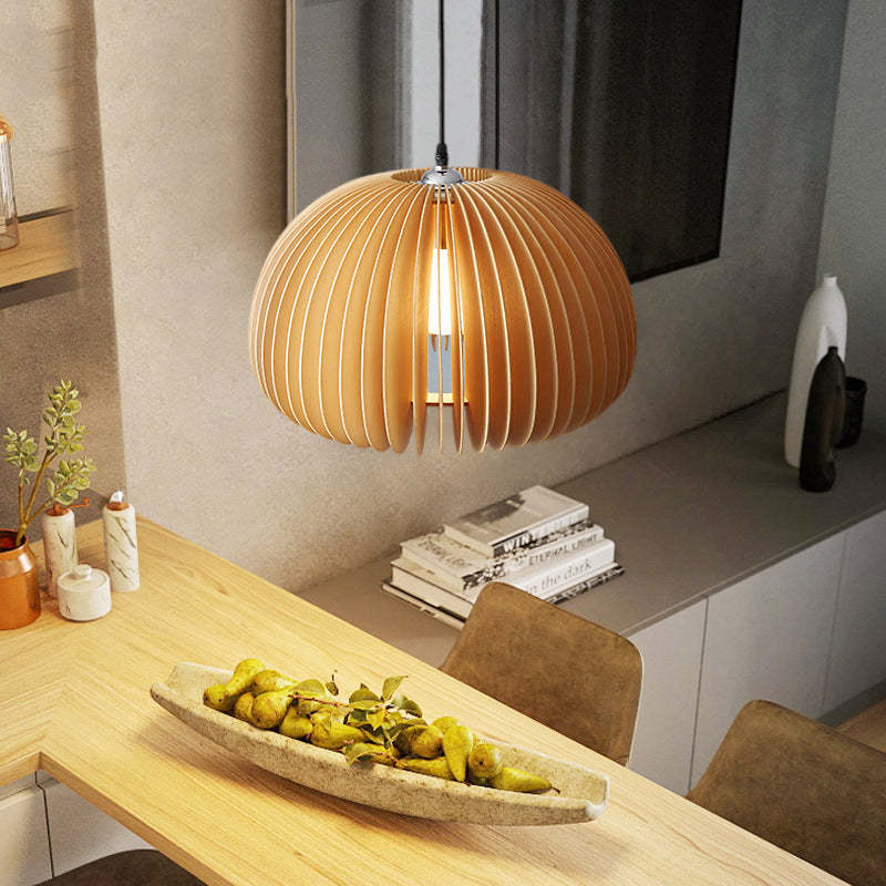 Muto Suspension Citrouille Rustique, Bois/Metal, Bois, Salon
