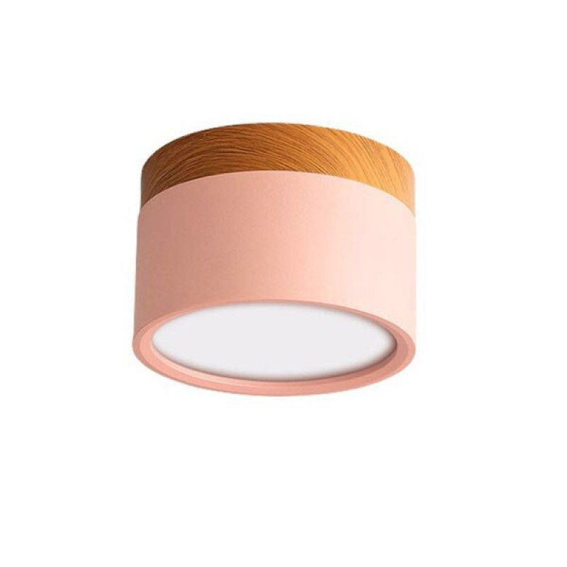 Aria Petit Plafonnier Led Multicolor Bois Nordique, Couloir