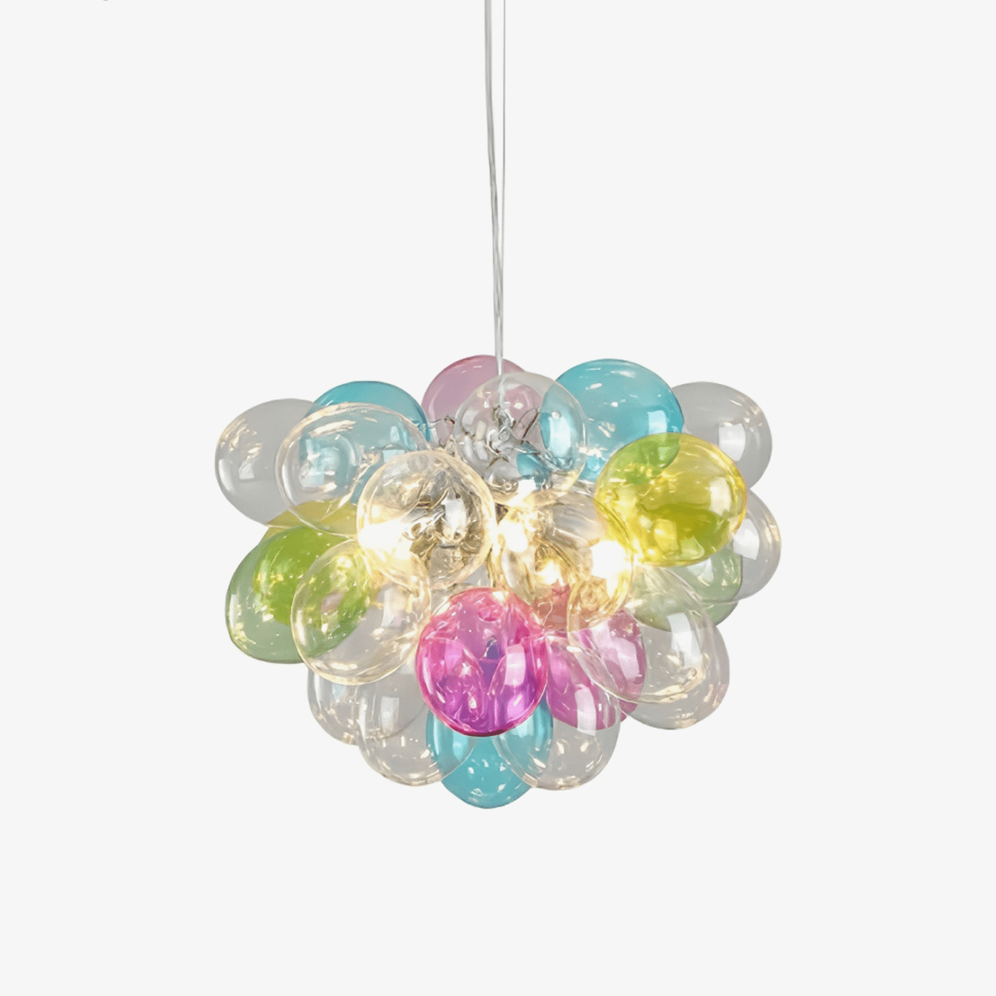 Bubble Pop Moderne Art LED Métal Verre Lustre