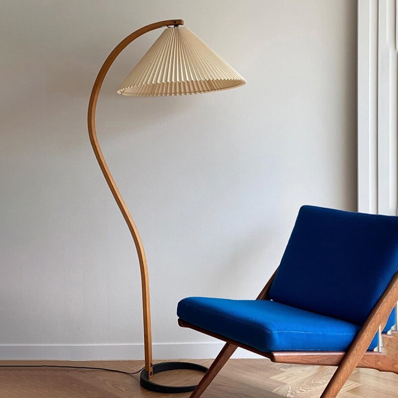 Muto Design LED Lampadaire Métal/Bois Chambre/Salon Intérieur