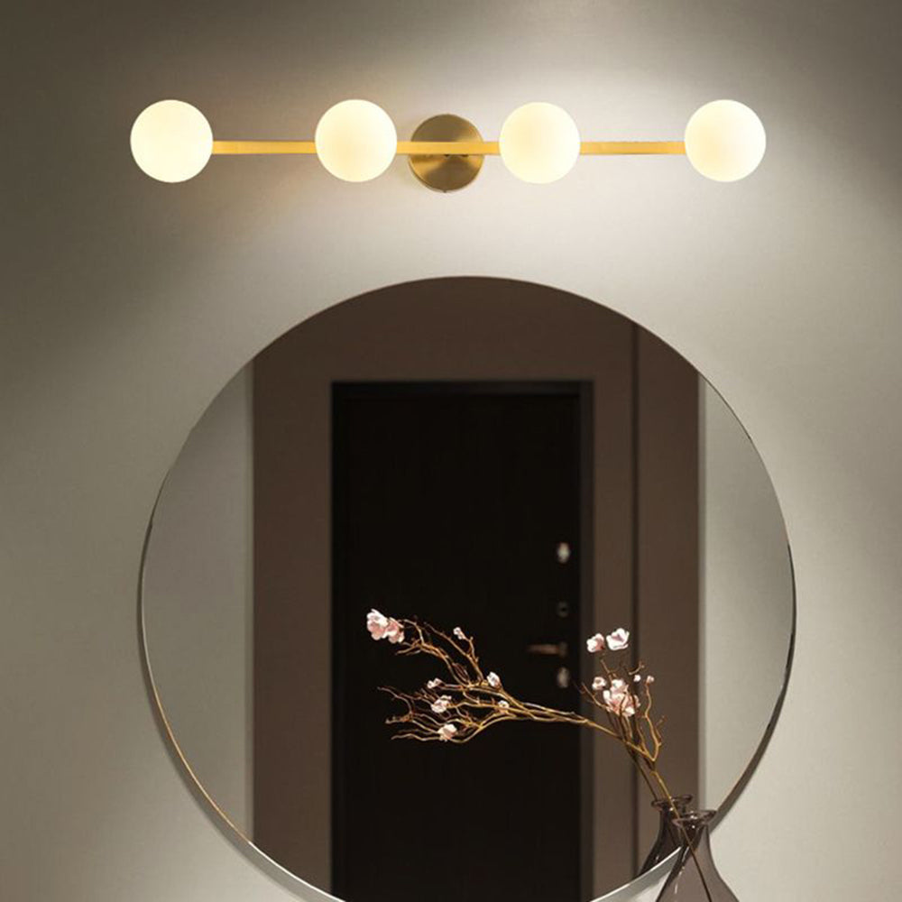 Valentina Applique Murale Design LED Linéaire Globe Moderne Métal/Verre Intérieur Salle de Bain