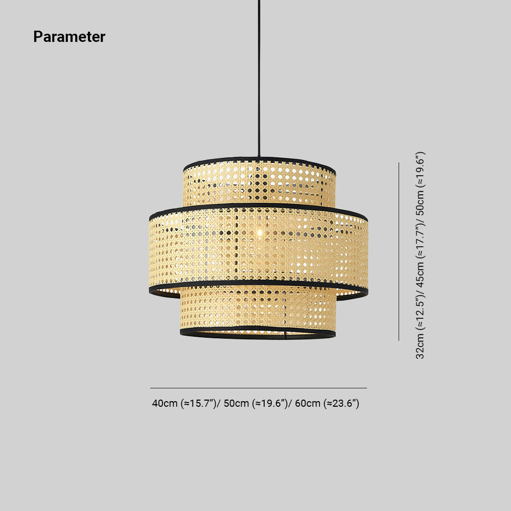 Ritta Suspension Cylindre Moderne, Métal/Acrylique, Bois, Salon