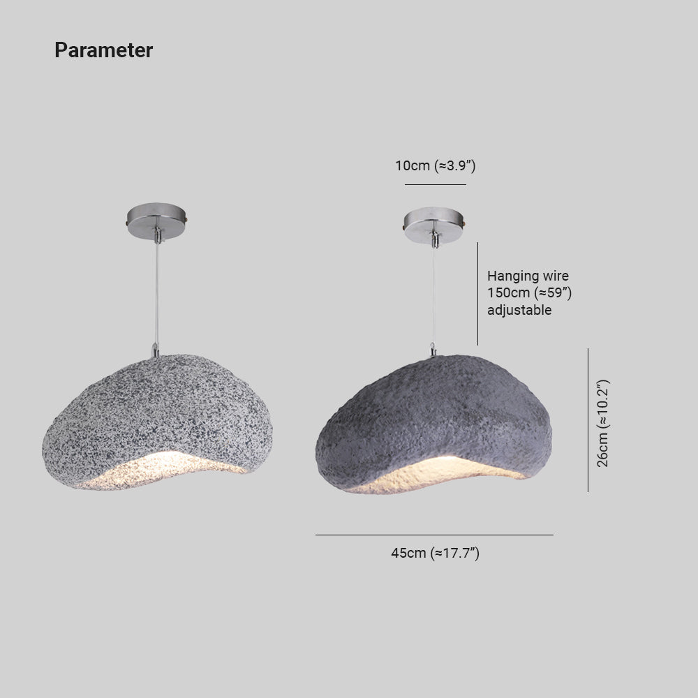 Avi Suspension Pain Naturelle, Résine/Acrylique, Gris/Gris Foncé, Chambre