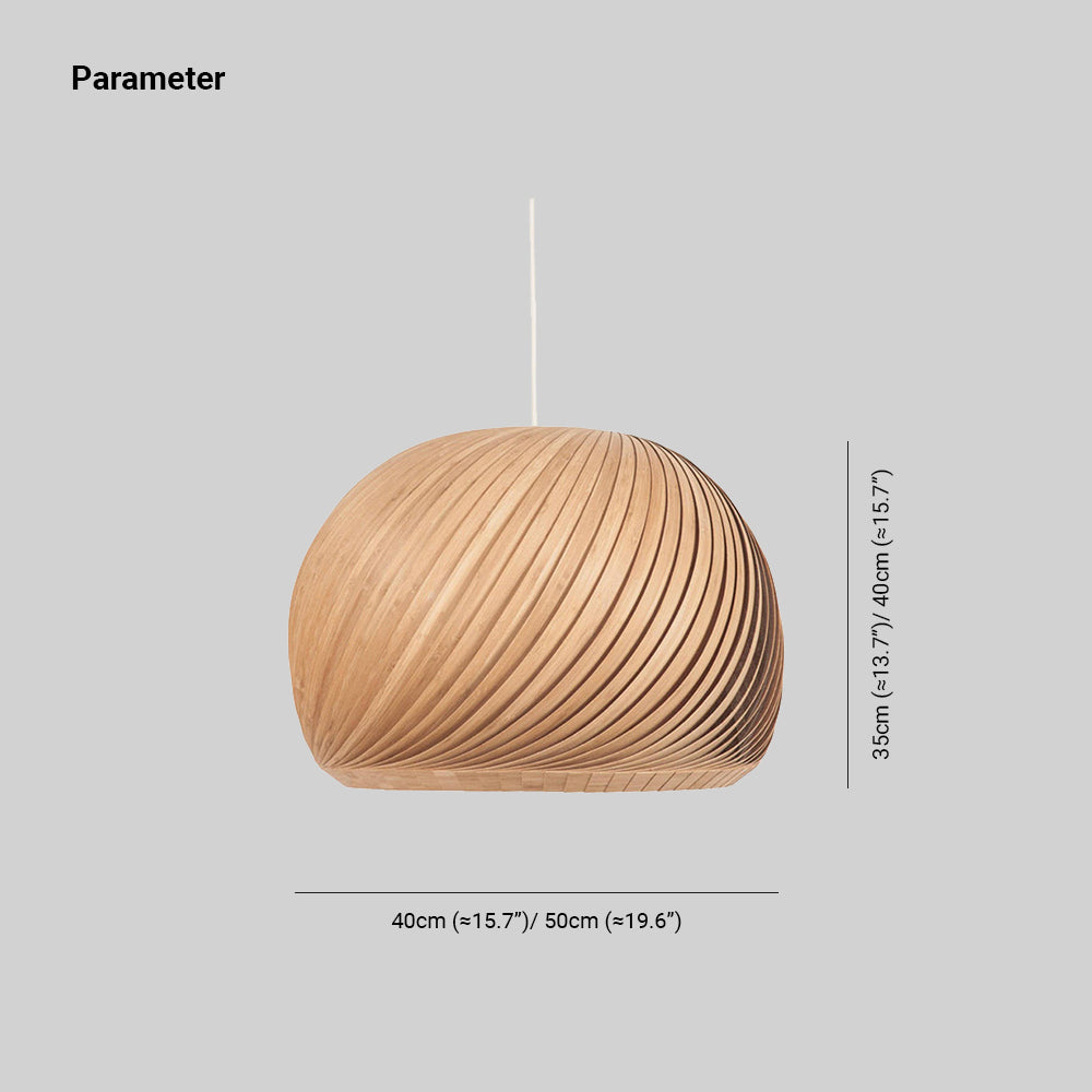 Muto Suspension Globe Naturel, Bois/Metal, Marron/Bois, Salon