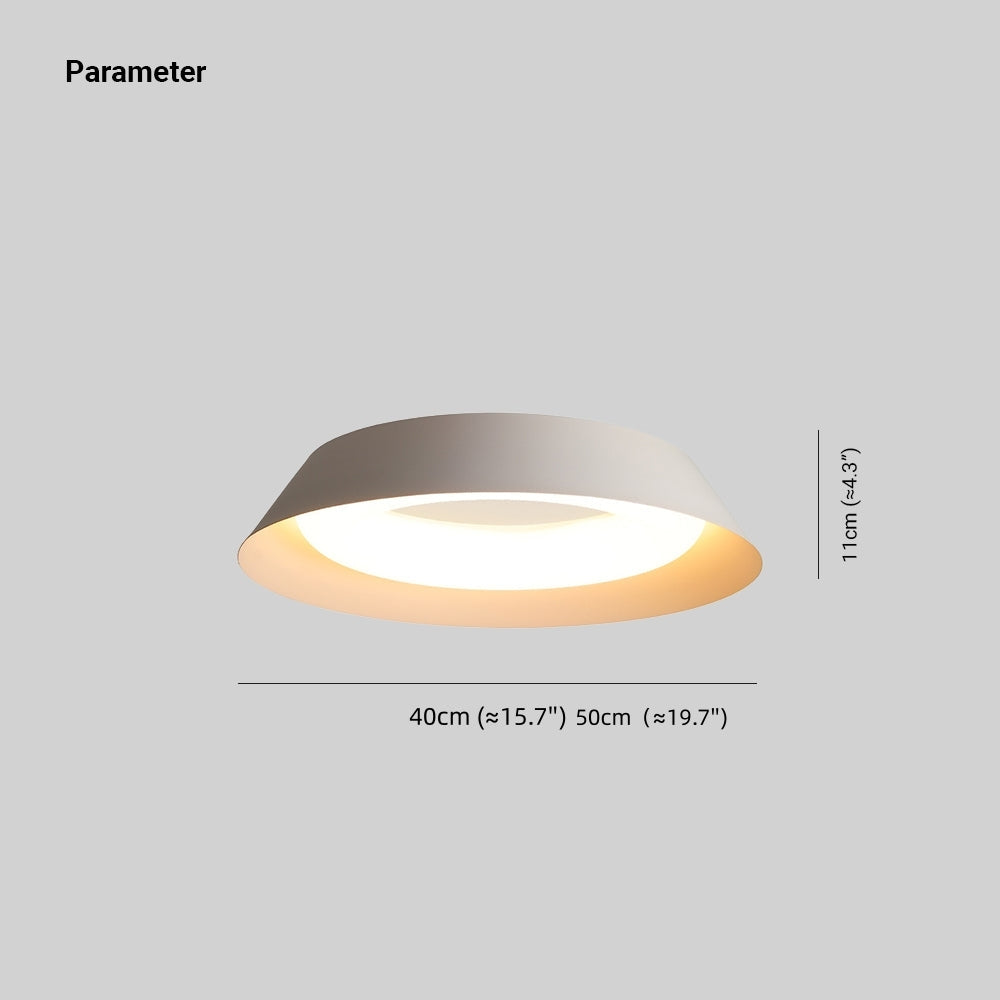 Arisha Plafonnier Bol Moderne, Métal/Acrylique, Blanc, Salon