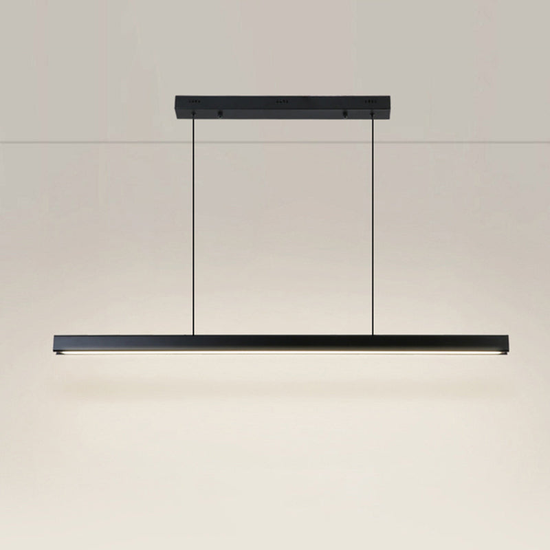 Ray Suspension Linéaire Moderne, Métal, Noir/Blanc, Salon