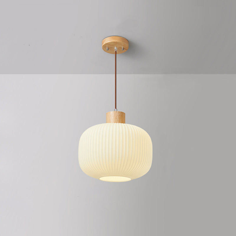 Muto Luminaires Suspension LED Moderne Bois/Verre Salon/Salle à manger