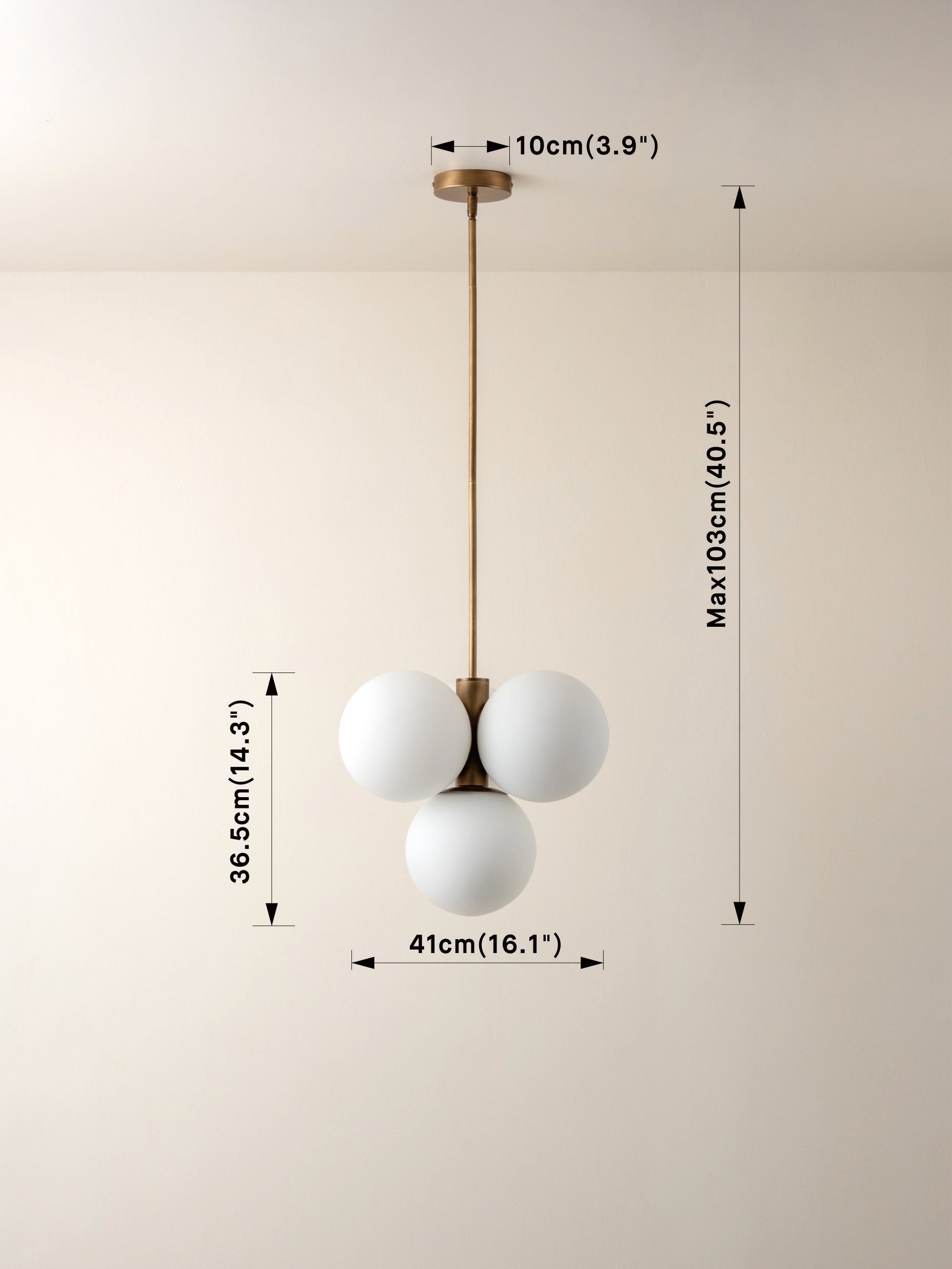 Jude Plafonnier Moderne en Verre