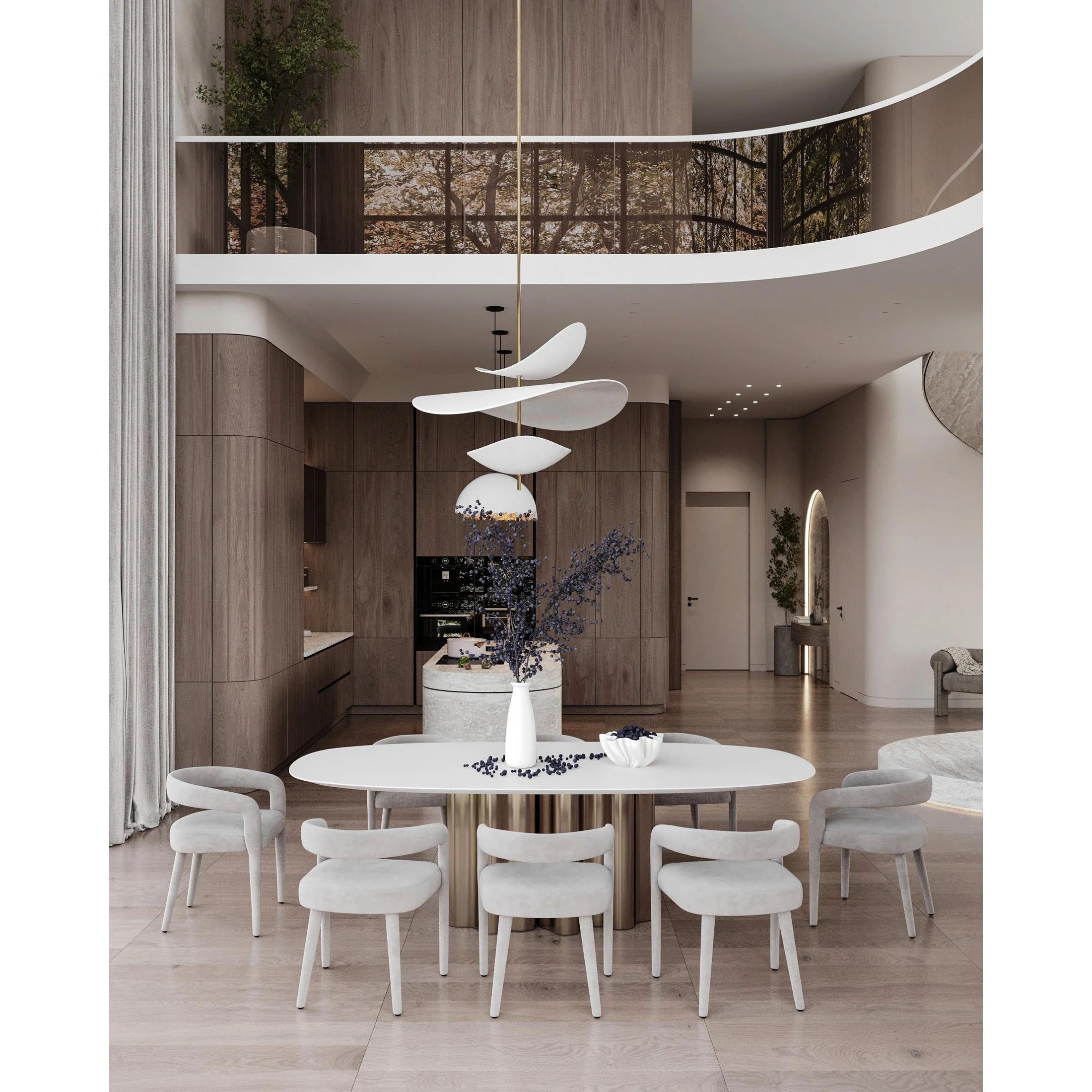 Unorara Lampe Suspendue en Métal Flottante Nordic Premium