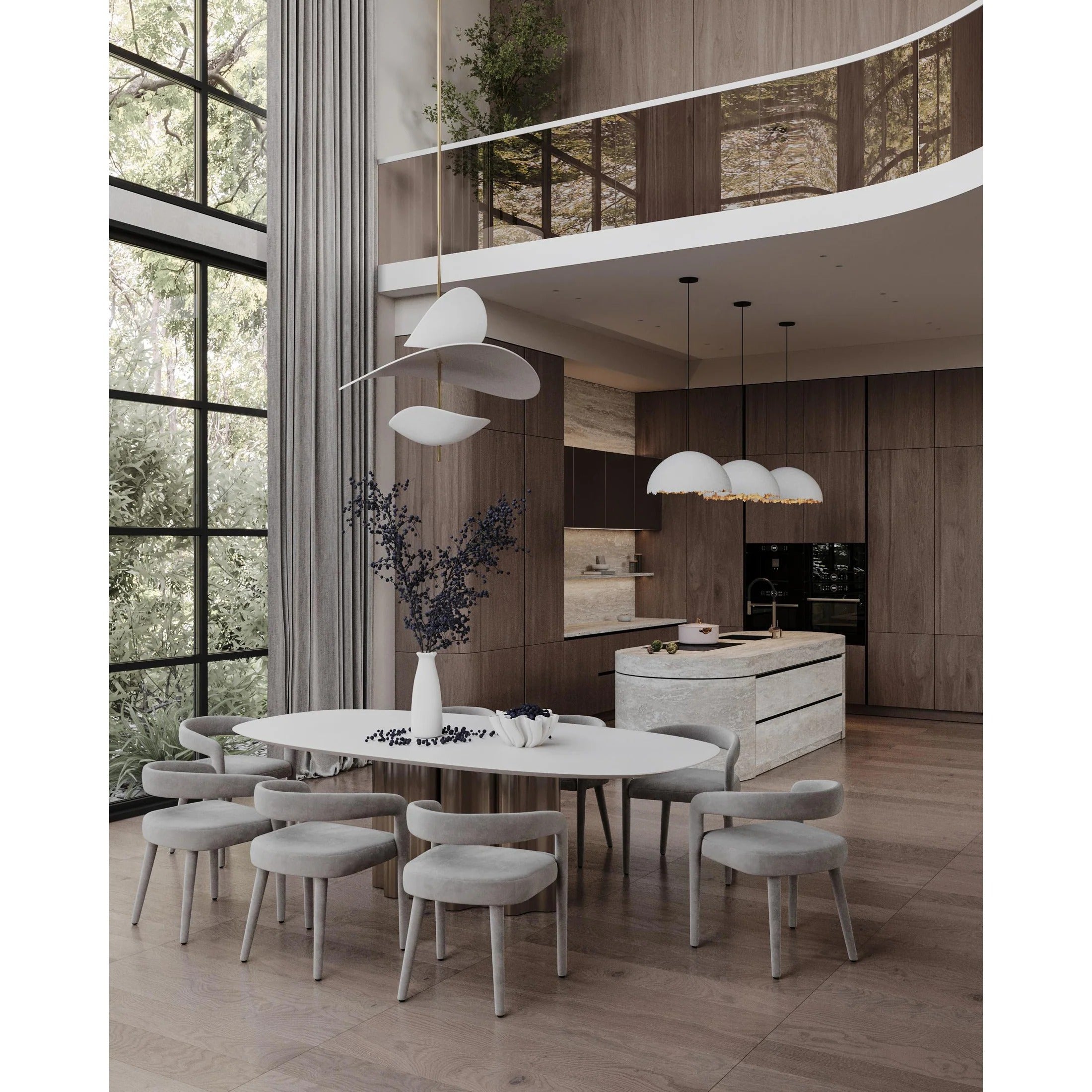 Unorara Lampe Suspendue en Métal Flottante Nordic Premium