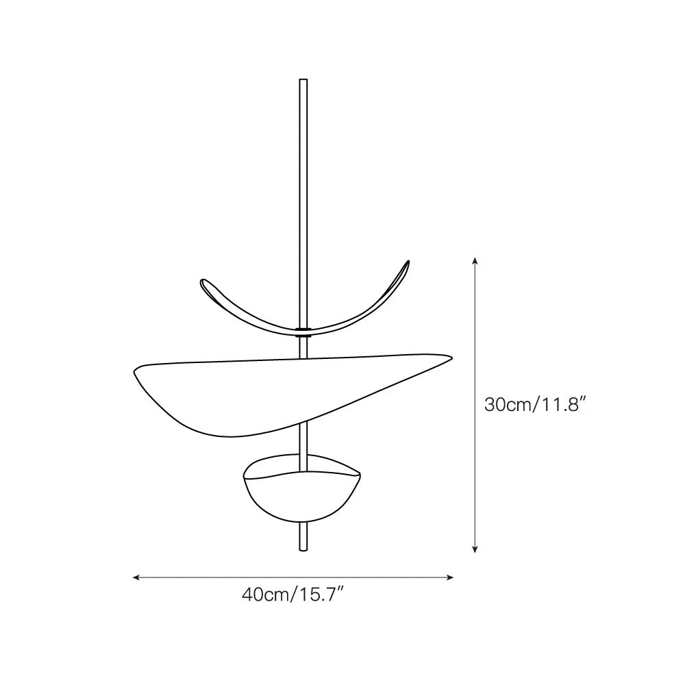 Unorara Lampe Suspendue en Métal Flottante Nordic Premium