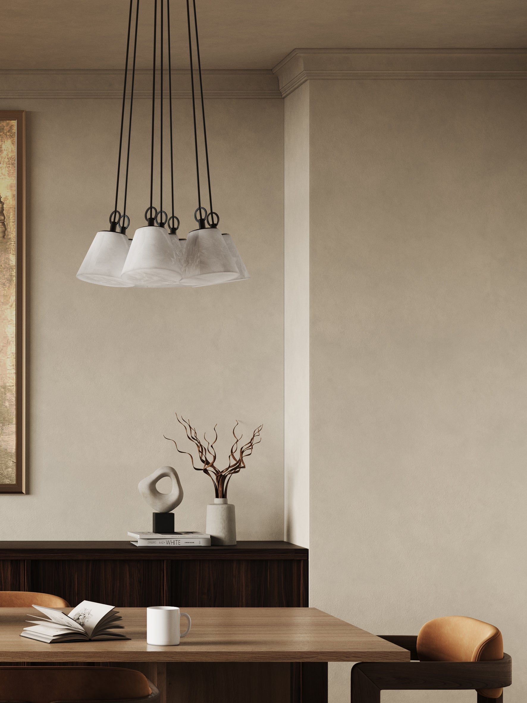 Piper Plafonnier Moderne à 7 lampes Alba