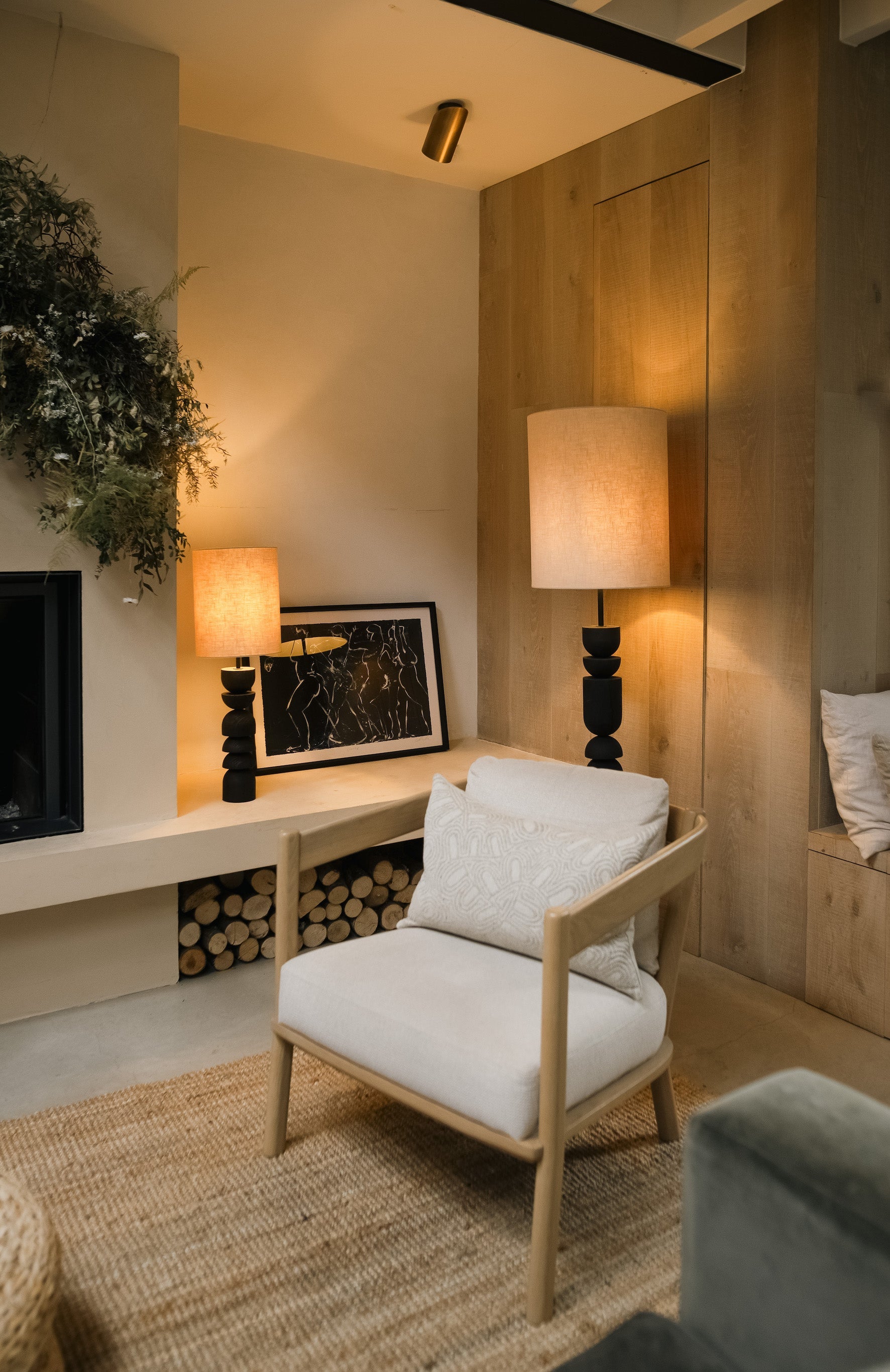 Peyton Lampe de Table Moderne en Bois