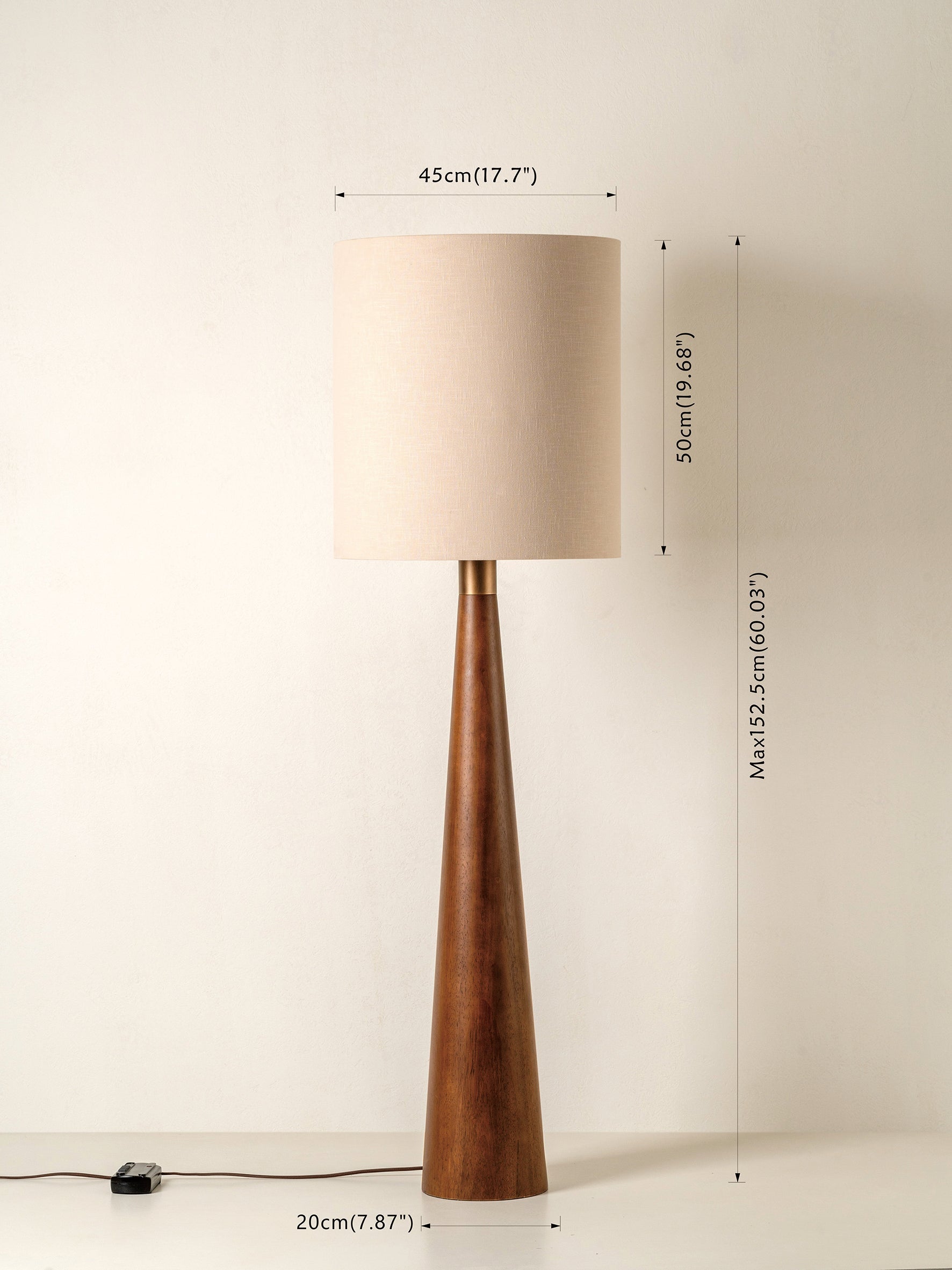 Karter Lampadaire Moderne en Bois