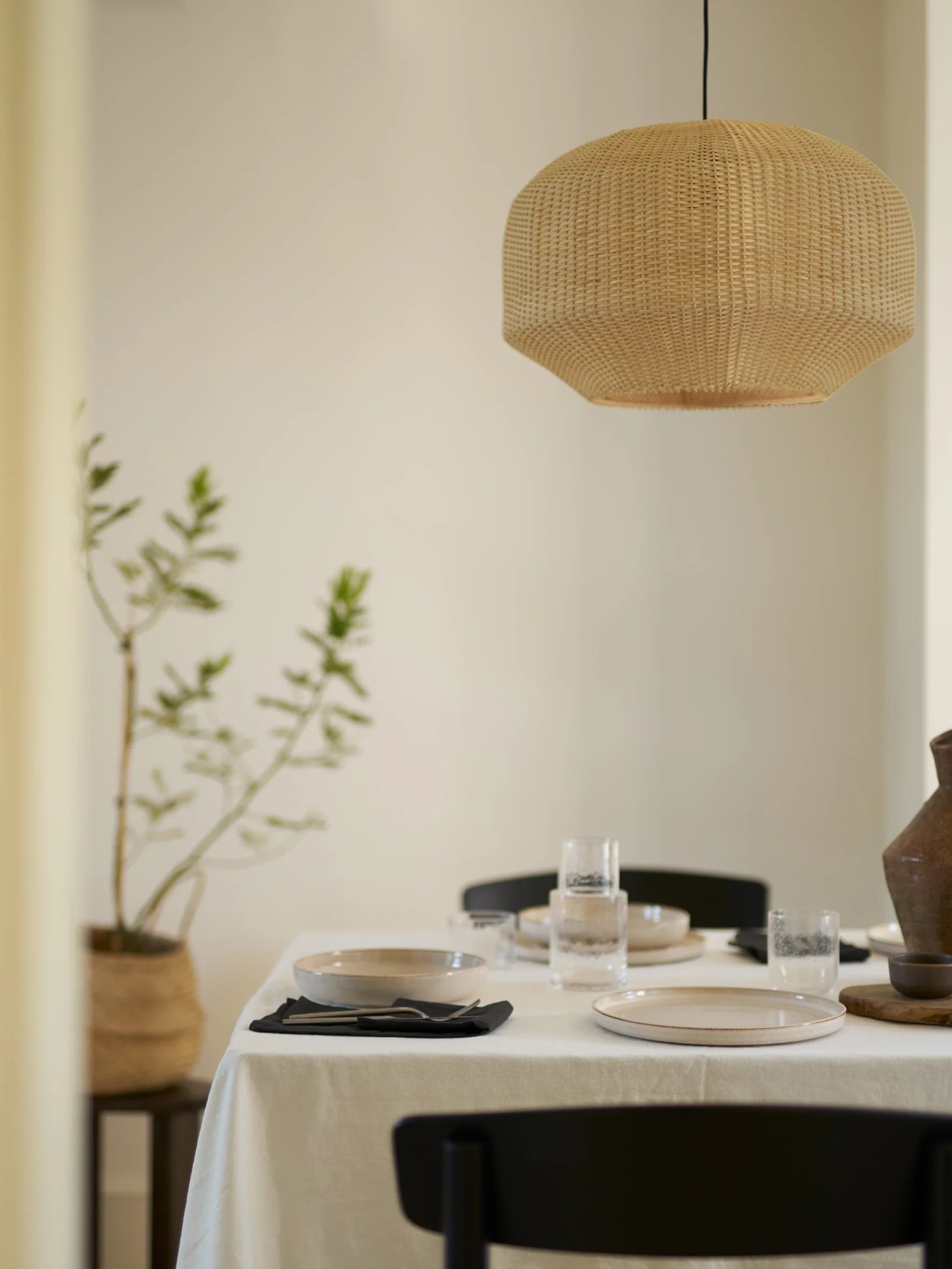 Jett Abat-jour Minimaliste en Bambou