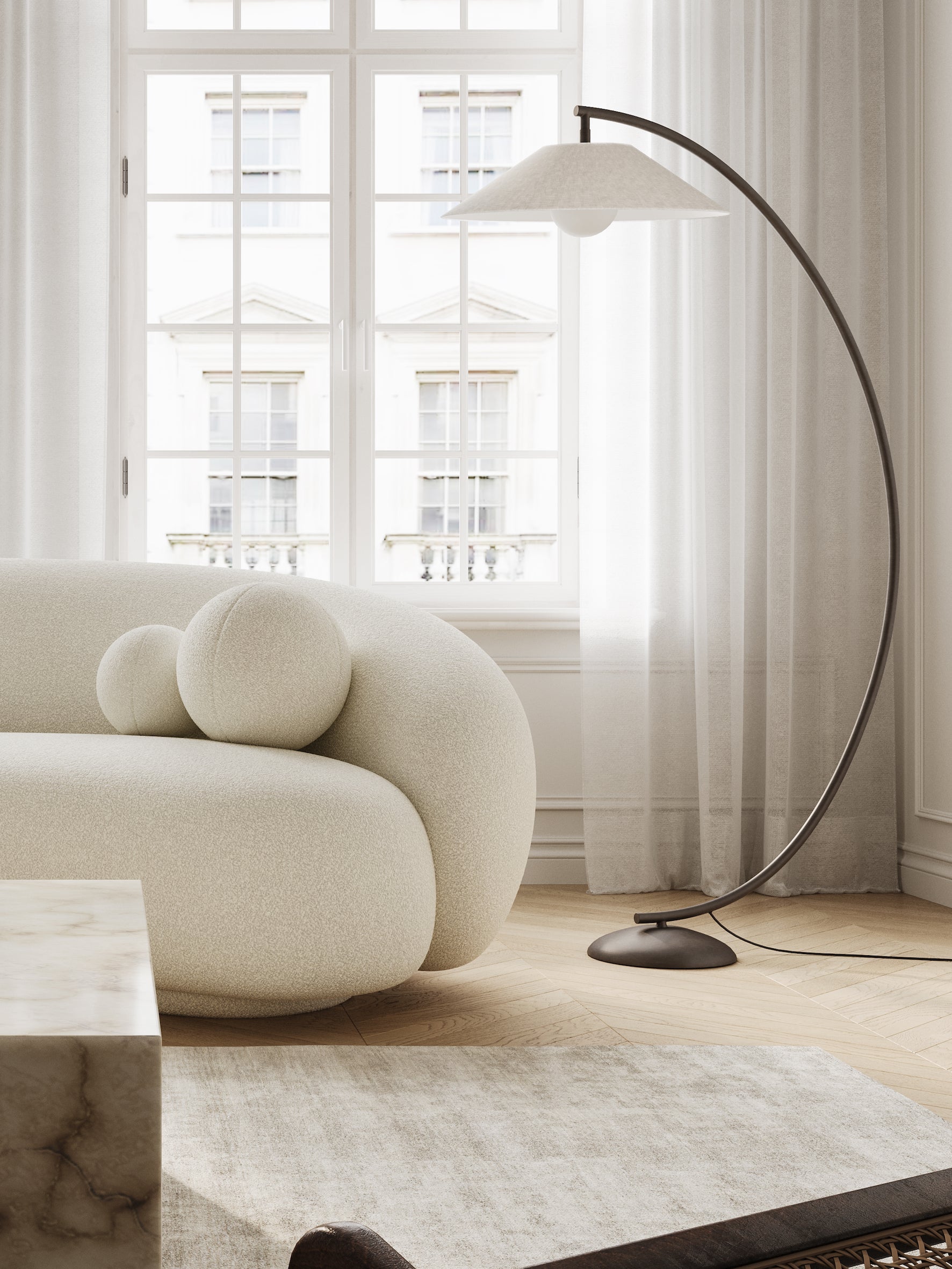 Finlay Lampadaire Moderne en Métal