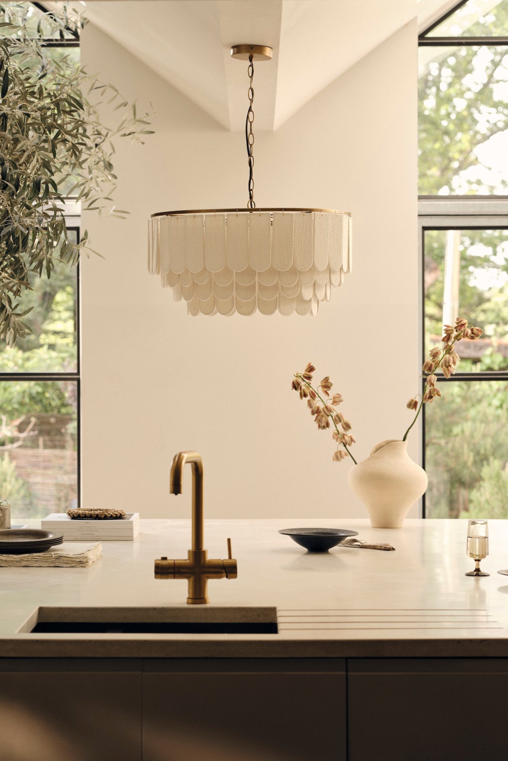 Ember Lustre en Tissu Moderne