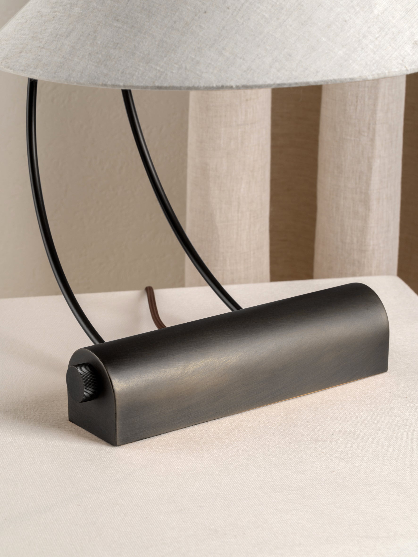 Clarke Lampe de Table en Tissu Moderne