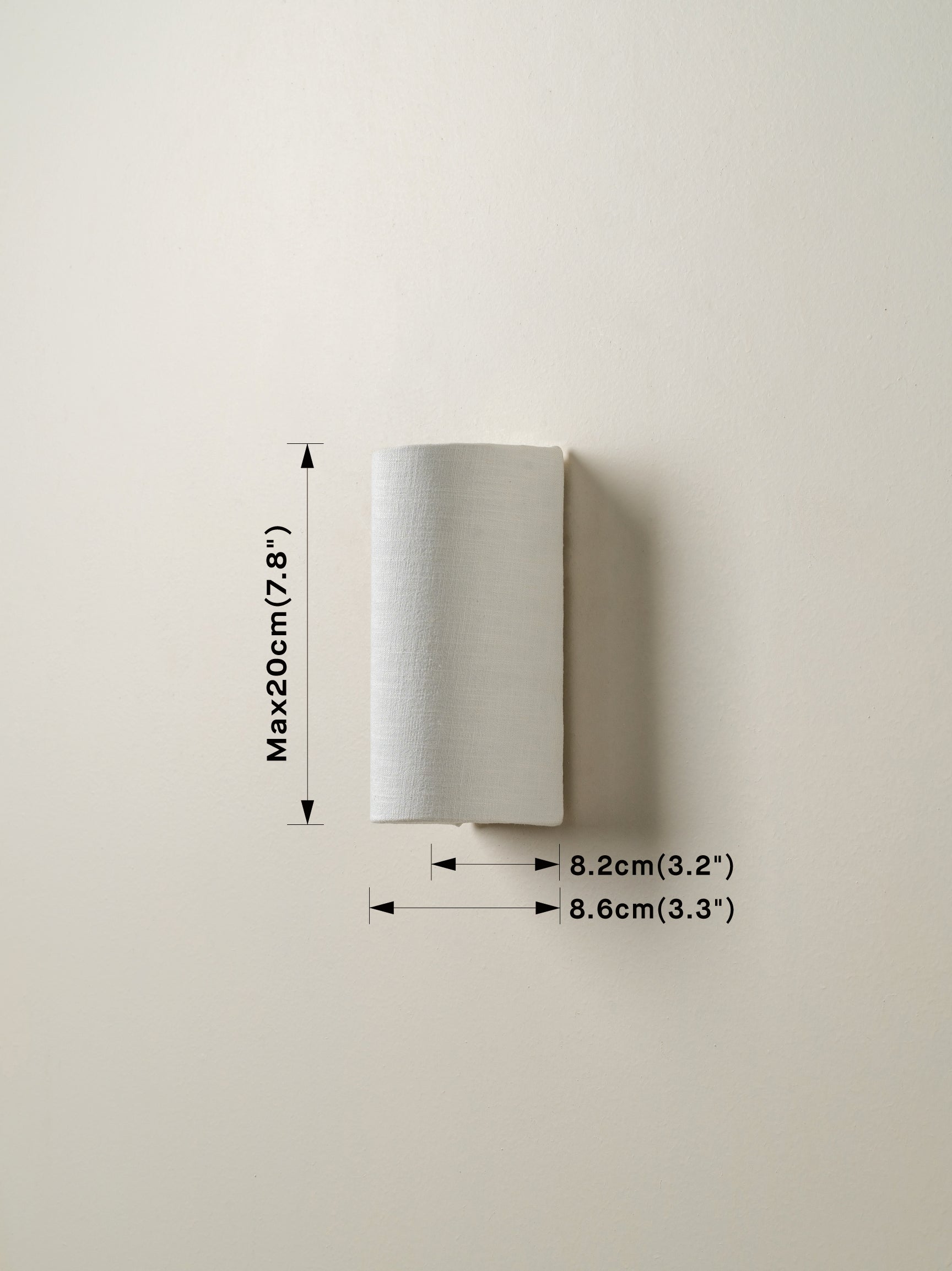 Folia applique simple en lin naturel