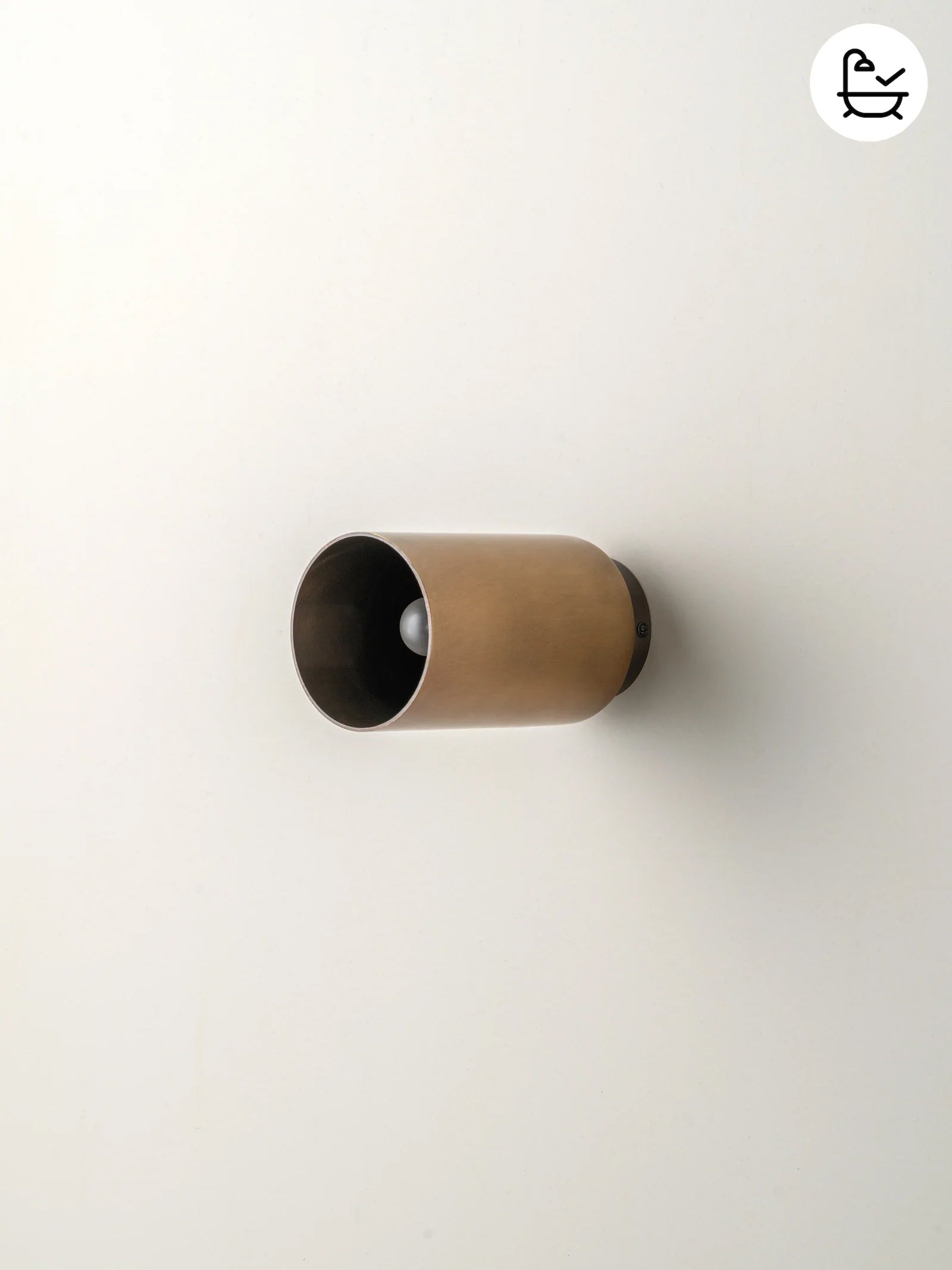 Guilla - applique murale cylindrique en laiton