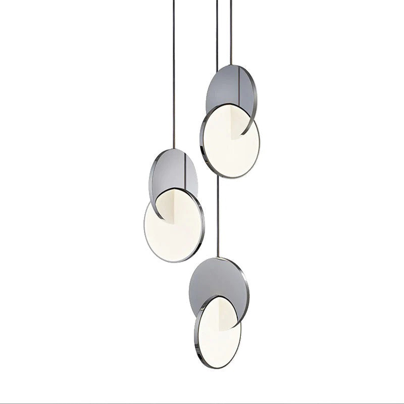 Arisha Luminaires Suspension  Minimaliste Métal Or/Argent Salon