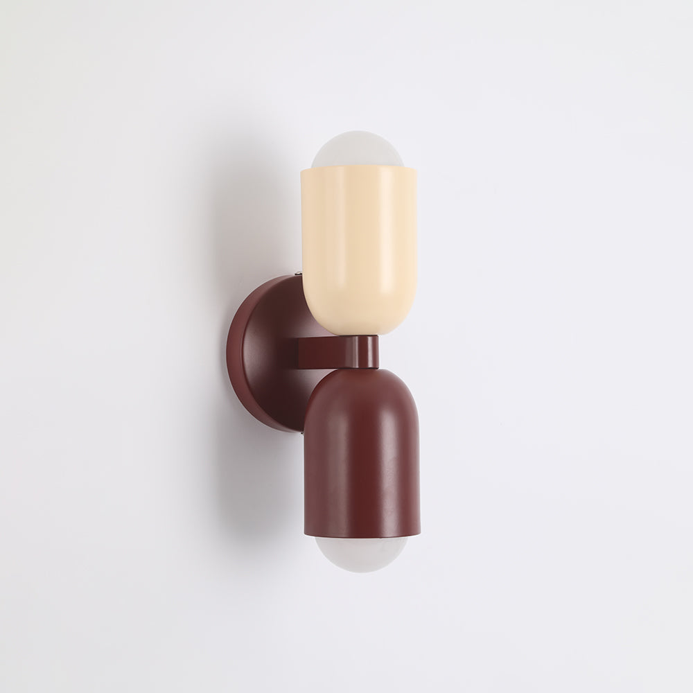 Valentina Applique Murale Cylindre Scandinave Métal Coloré Salon