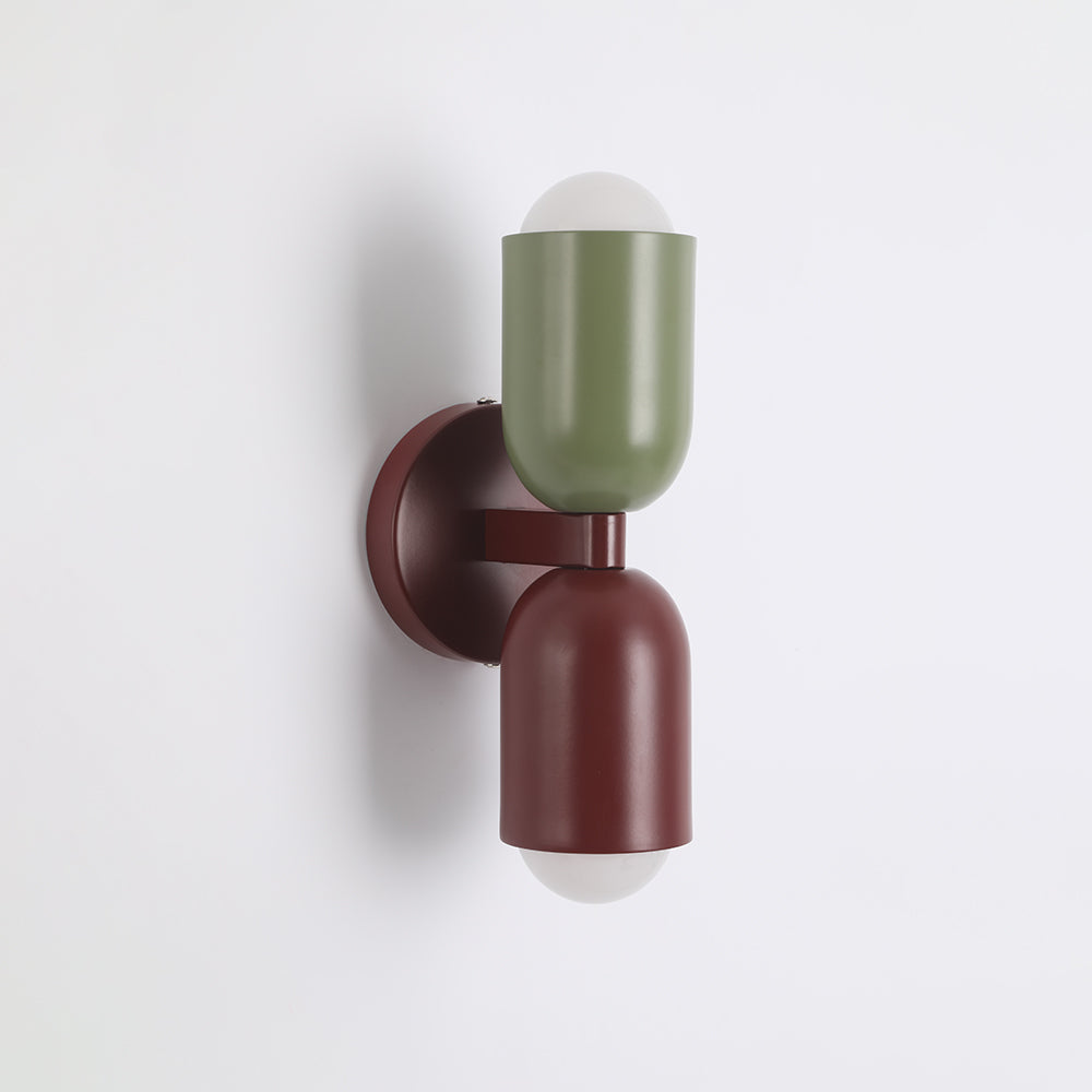 Valentina Applique Murale Cylindre Scandinave Métal Coloré Salon