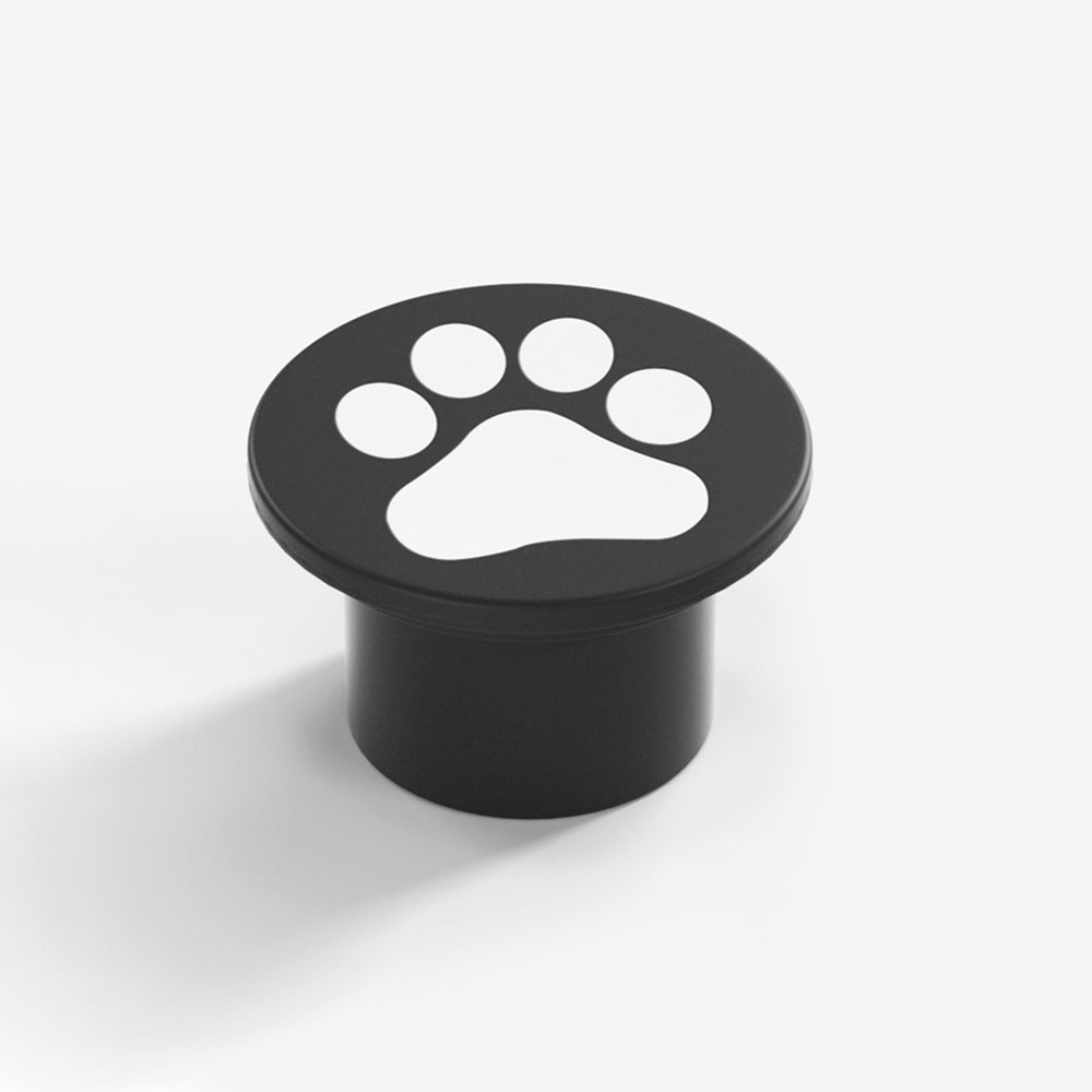 Aria Lampe Extérieure au Sol Patte de chat Moderne, Métal, Gris, Cour