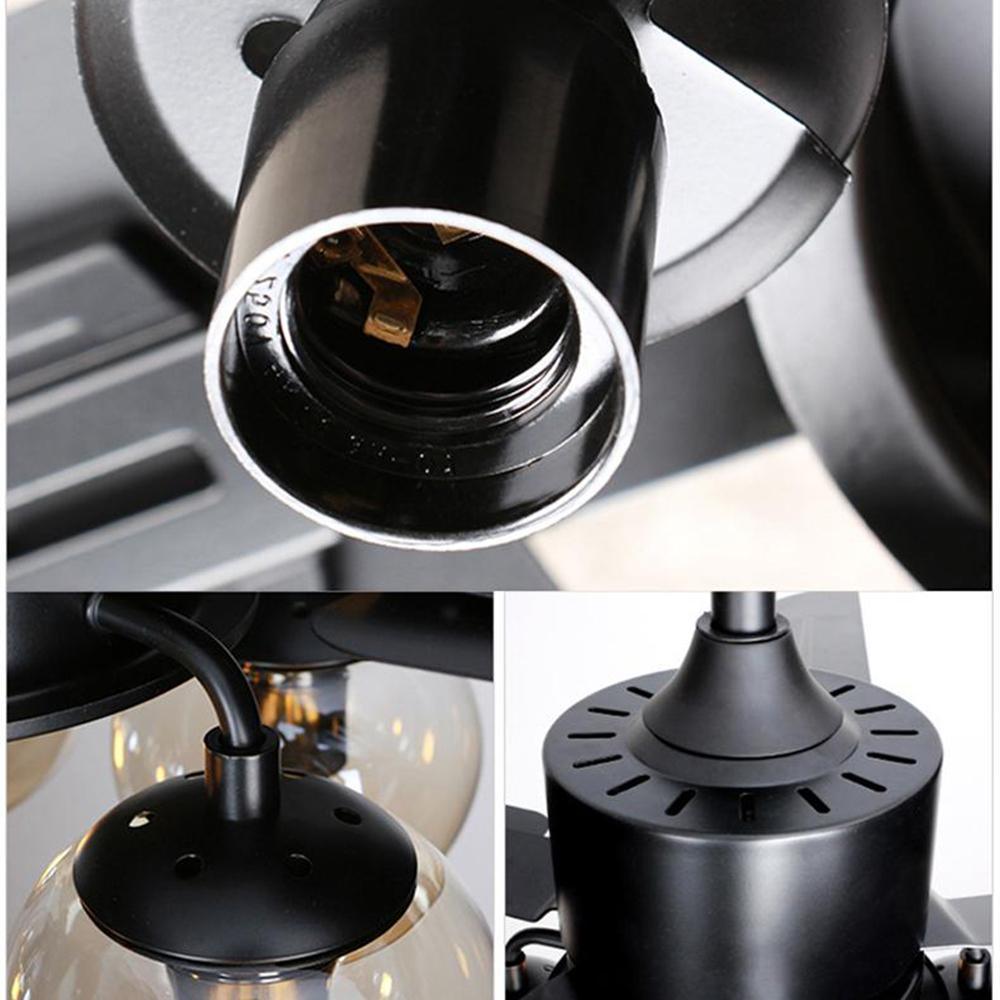 Black Vintage Ceiling Fan Light - Blowlighting