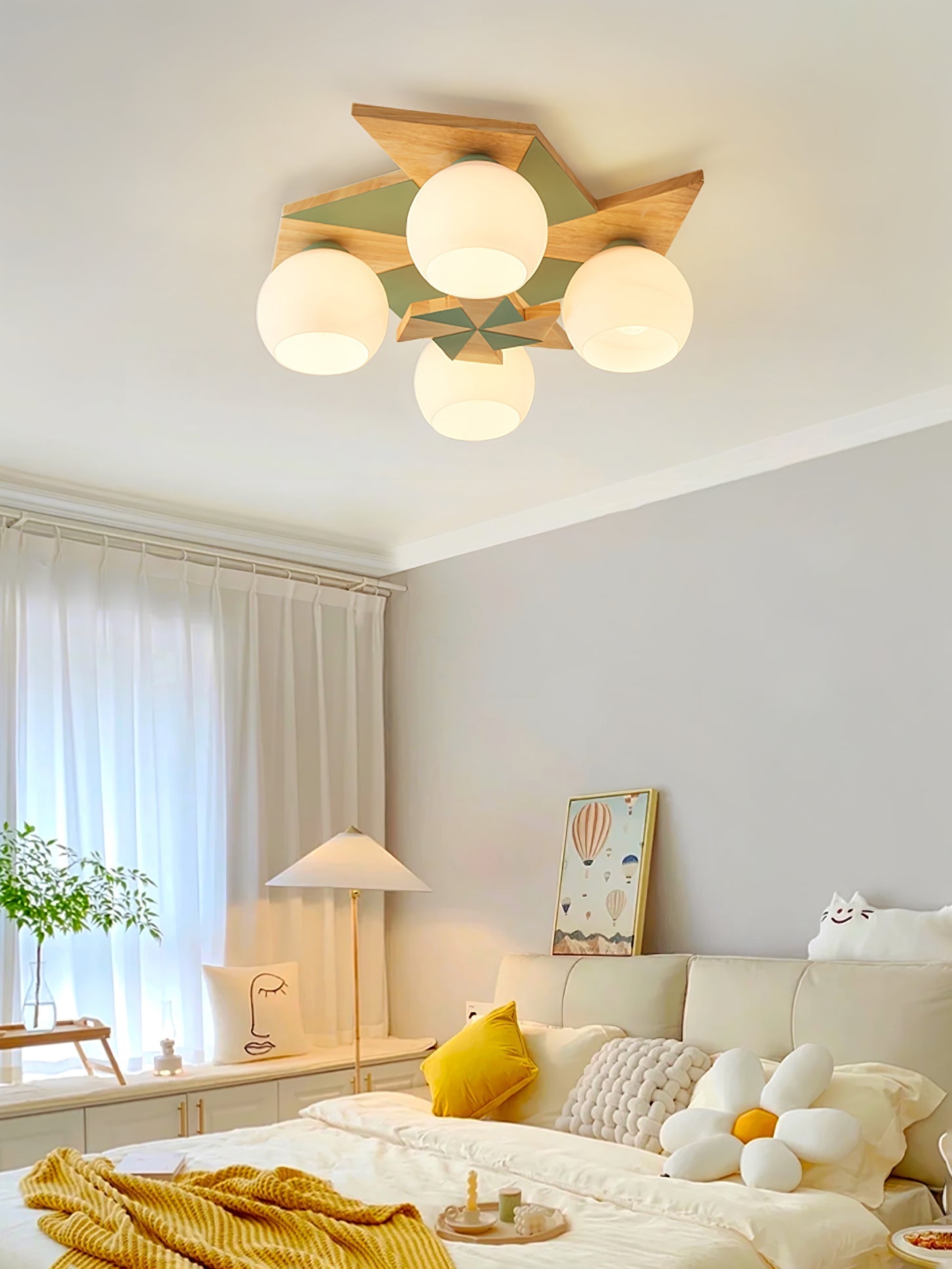Ewooda Wooden Ceiling Lamp - Letslighting
