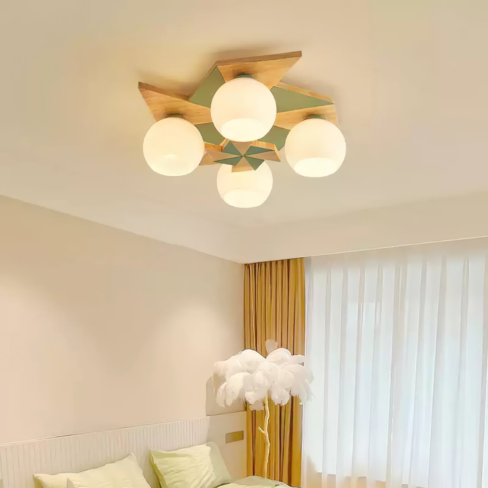 Ewooda Wooden Ceiling Lamp - Letslighting